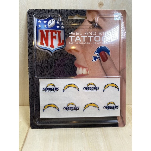 NFL Football Face Temporary Tattoo Pick your team! Peel and Stick NFL brand - Picture 6 of 11